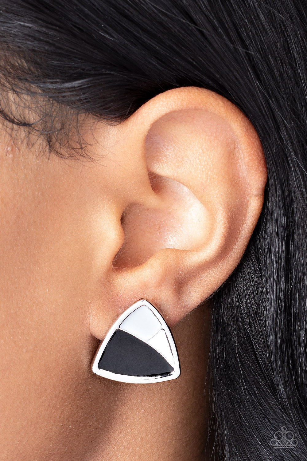 Paparazzi Kaleidoscopic Collision - Black Earrings 