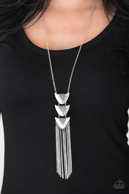 Paparazzi Paradise Prowess - Silver Necklace