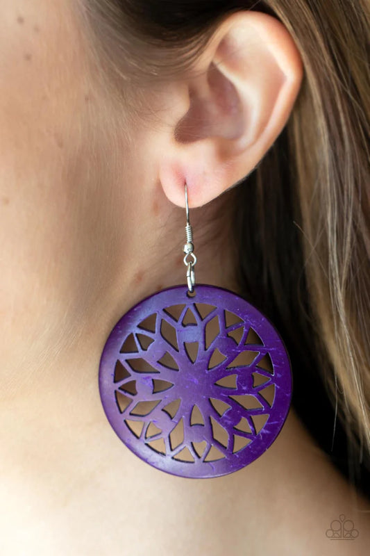 Paparazzi Ocean Canopy - Purple Earrings