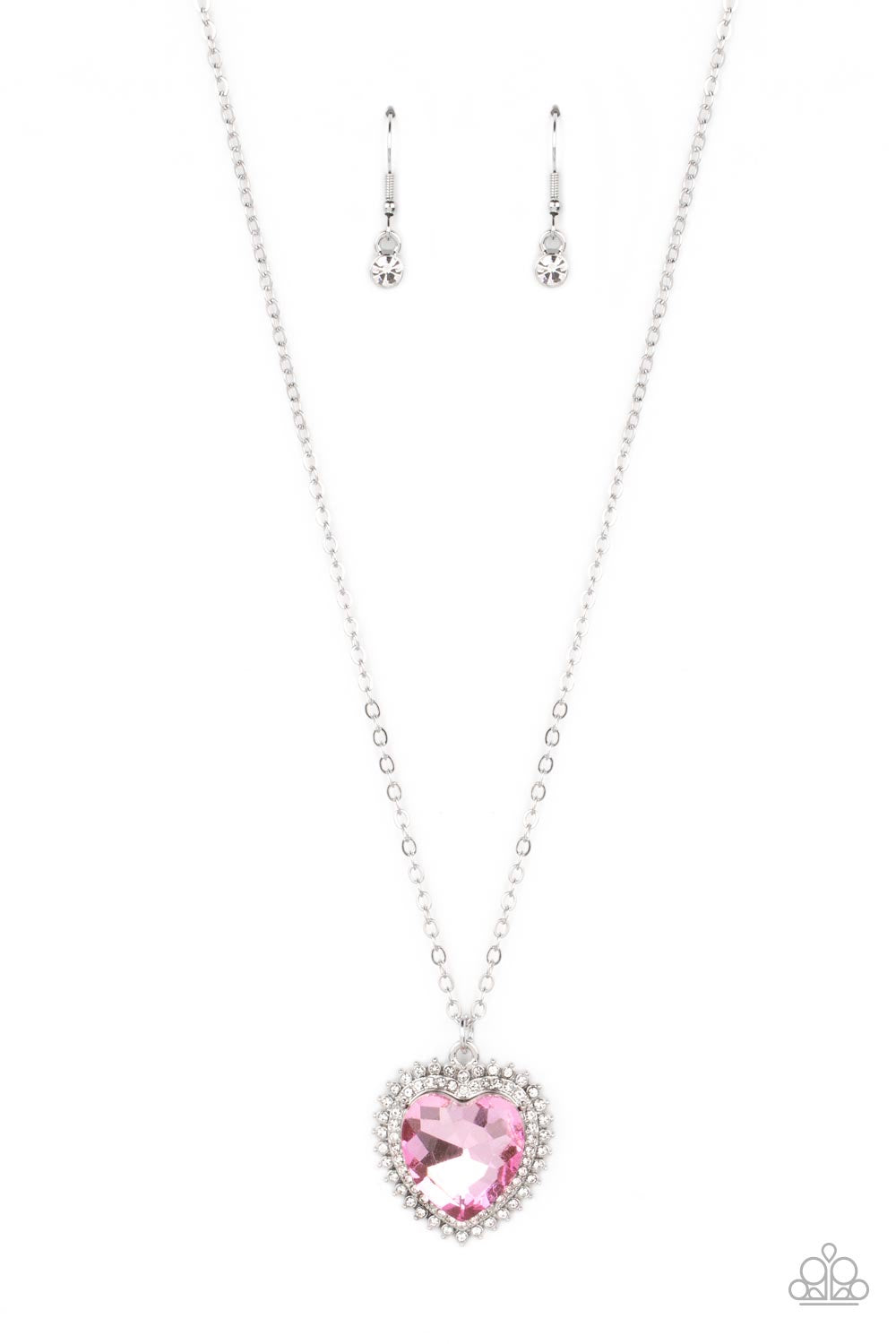 Paparazzi Sweethearts Stroll - Pink Necklace -Paparazzi Jewelry Images 