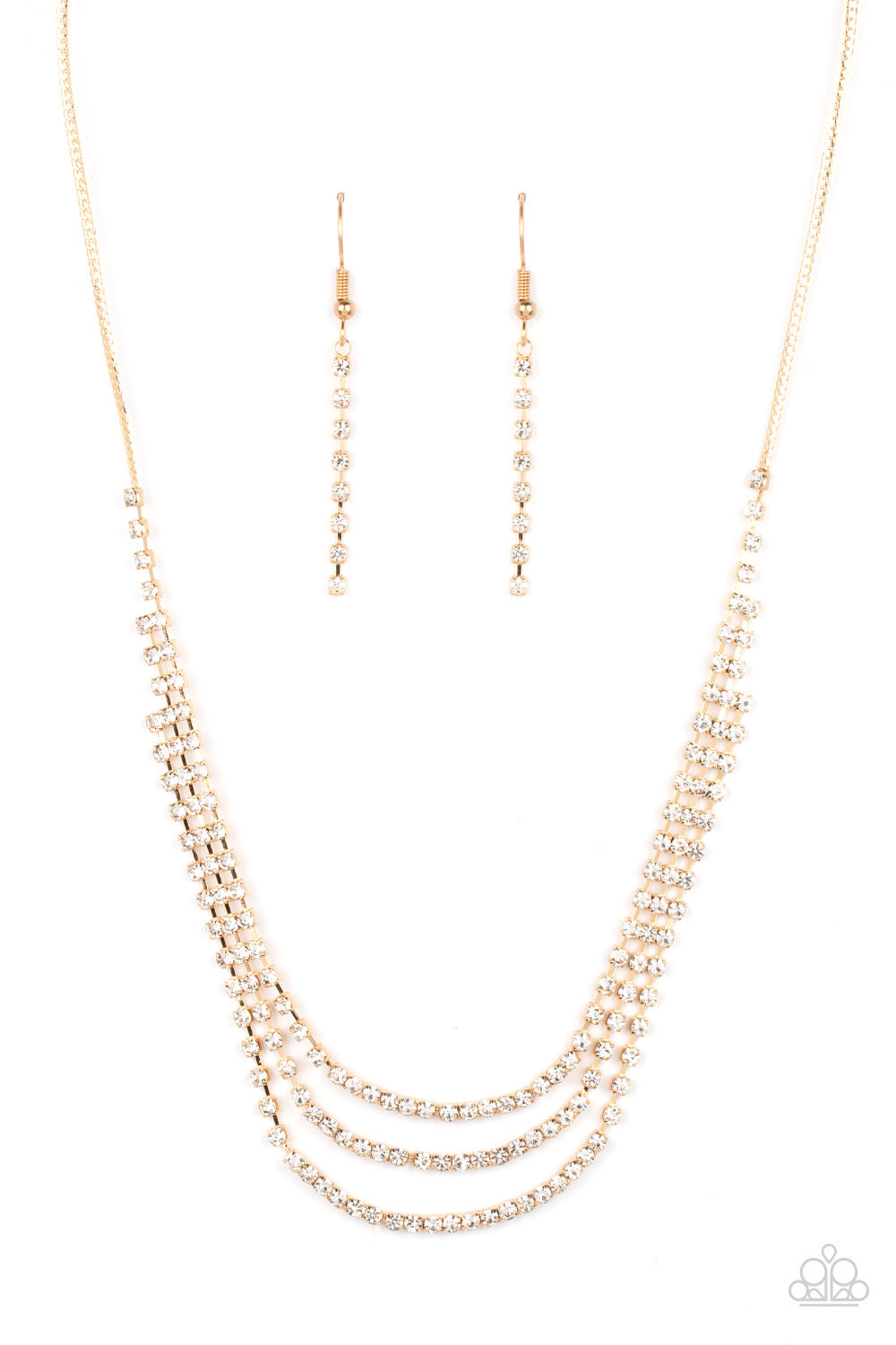 Paparazzi Surreal Sparkle - Gold Necklace