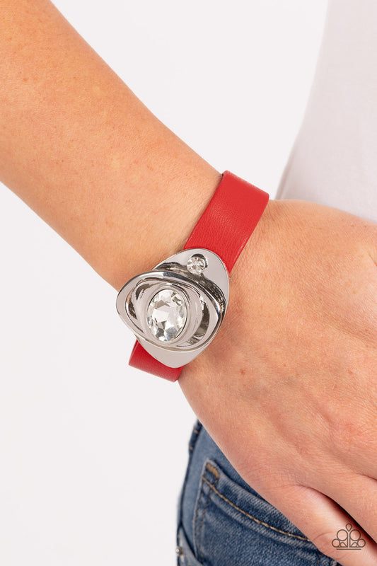 Paparazzi Pasadena Prairies - Red Bracelet