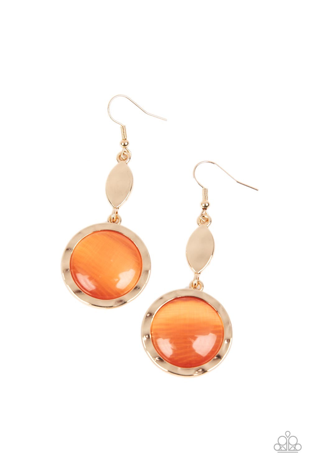 Paparazzi 2pc set: Magic Carpet Cruise - Orange Necklace & Magically Magnificent - Orange Earrings