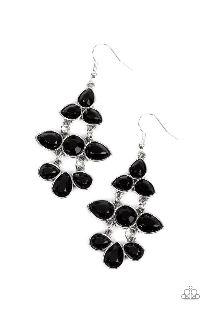 Paparazzi Bay Breezin - Black Earring