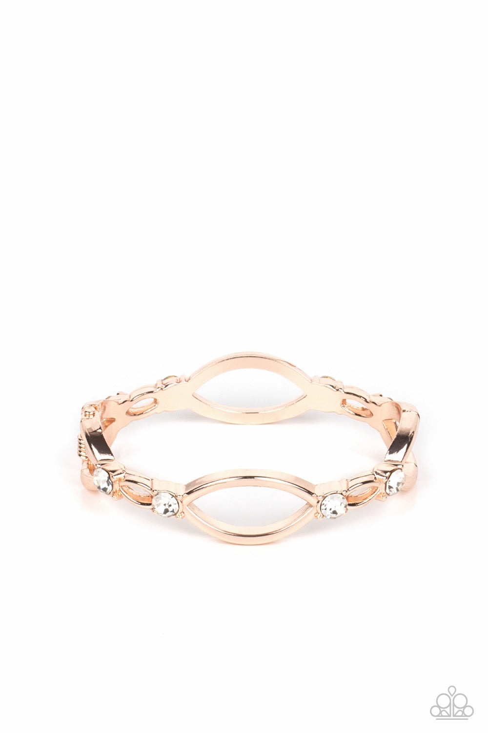 Paparazzi Interwoven Illusion - Rose Gold  Bracelet - A Finishing Touch Jewelry