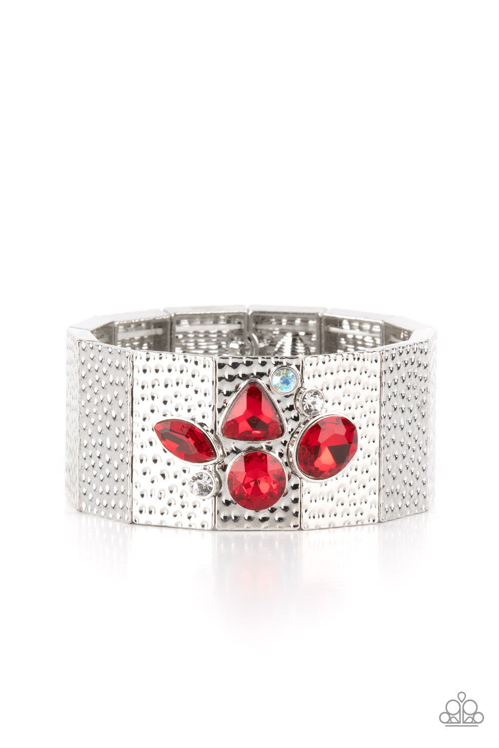 Paparazzi Flickering Fortune - Red Bracelet