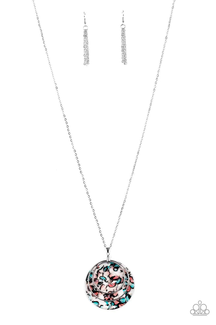 Paparazzi Metro Mosaic - Multi Blue Necklace