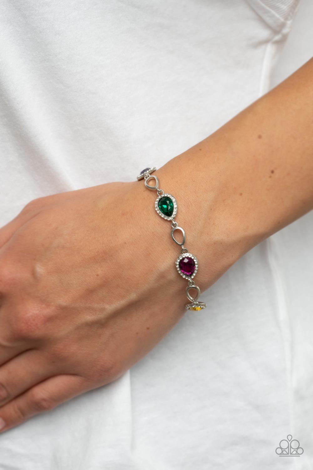 Paparazzi Timelessly Teary - Multi Bracelet - A Finishing Touch Jewelry