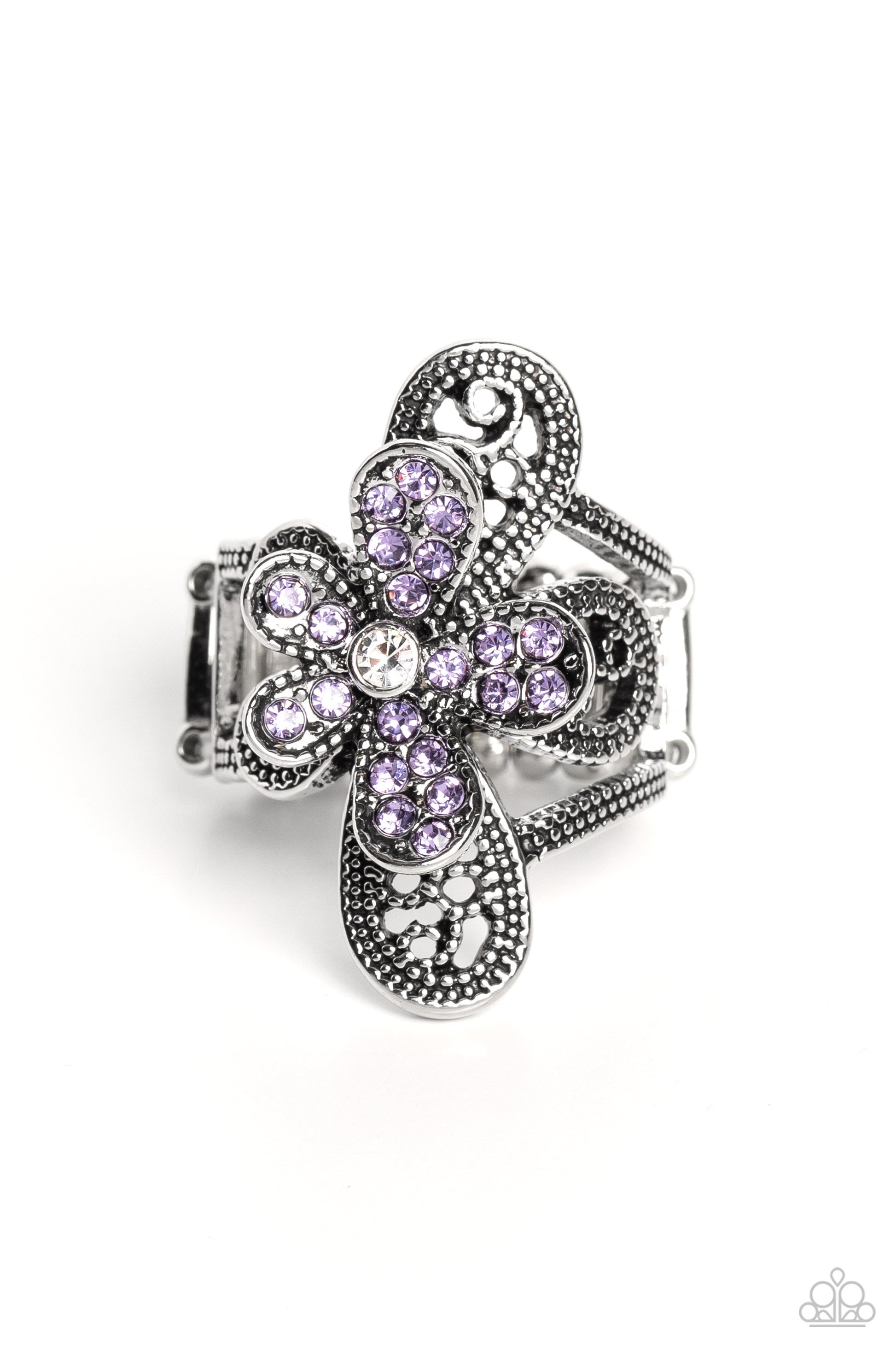 Paparazzi Garden Escapade - Purple Ring-Paparazzi Jewelry Image 