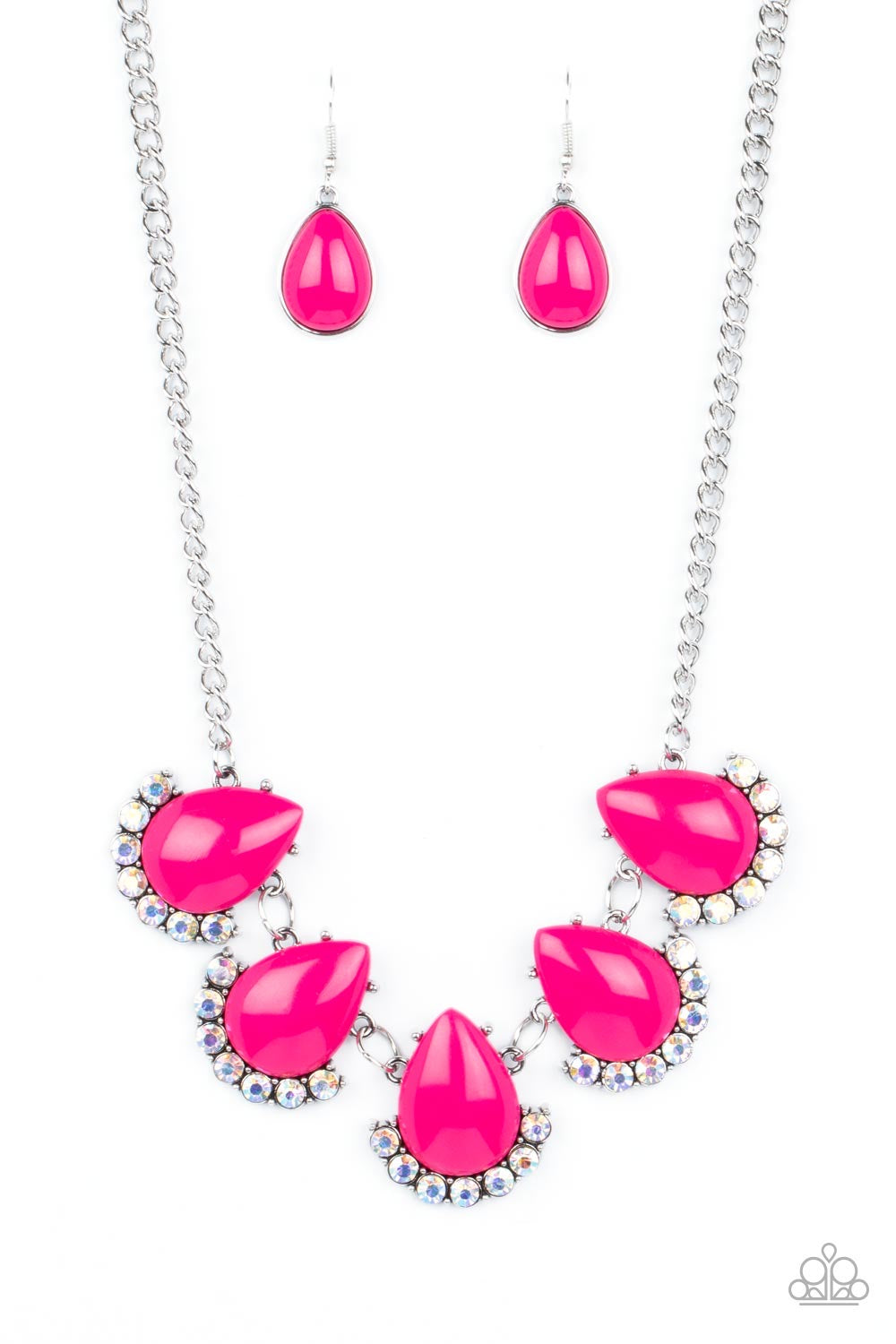 Pink Jewelry - Paparazzi Ethereal Exaggerations - Pink Necklace Paparazzi Jewelry images