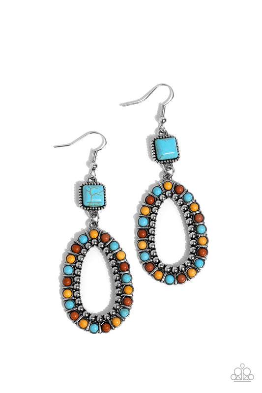 Paparazzi Napa Valley Luxe - Multi Earrings - A Finishing Touch Jewelry