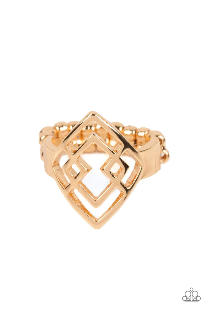 Paparazzi Diamond Duo - Gold Ring