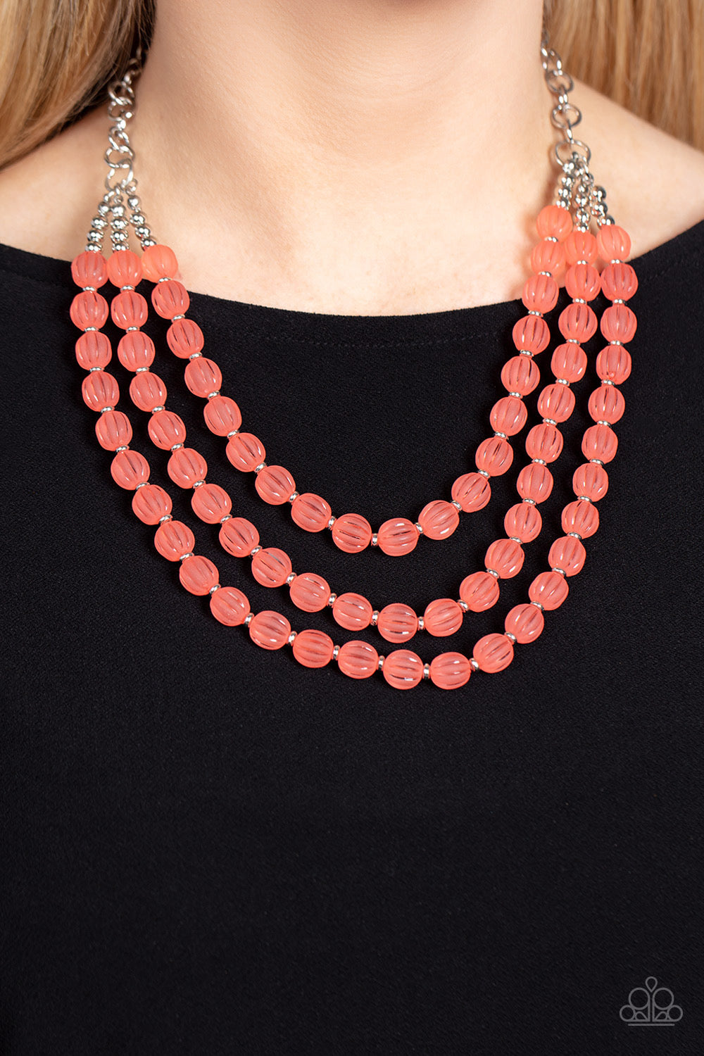 Paparazzi Summer Surprise - Orange Necklace -Paparazzi Jewelry Images 