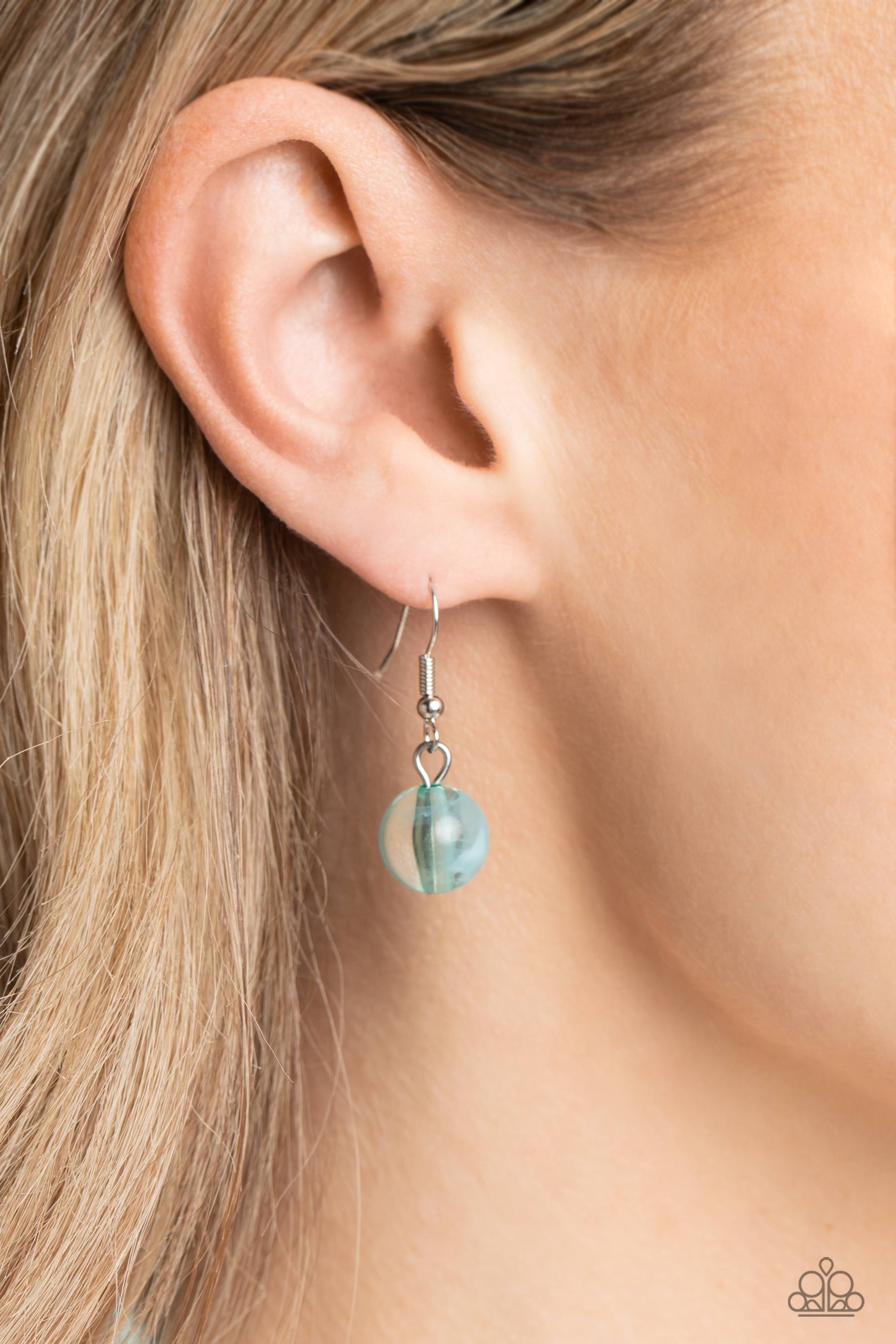 Paparazzi A SHEEN Slate - Blue Earrings 