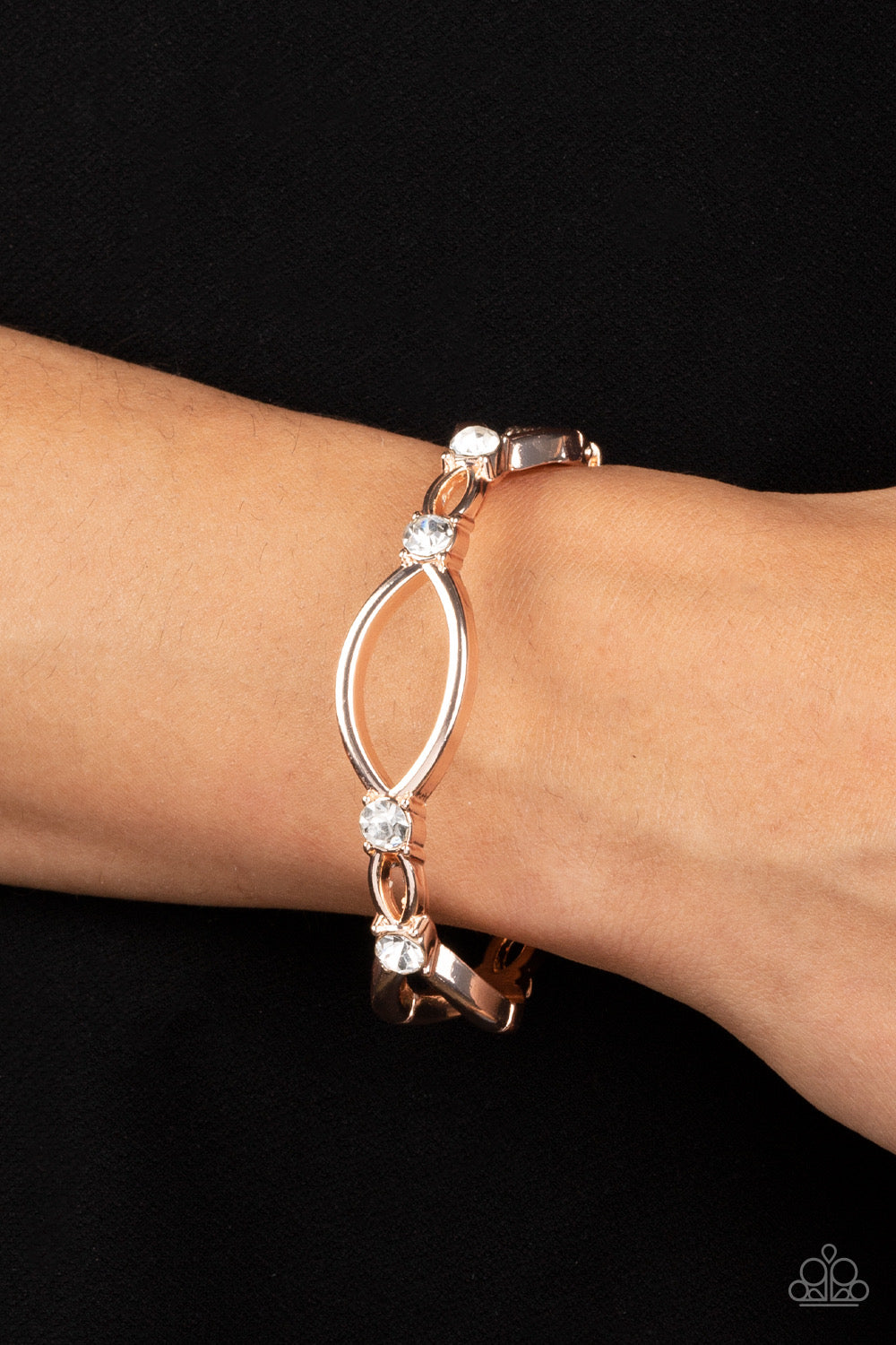 Paparazzi Interwoven Illusion - Rose Gold  Bracelet - A Finishing Touch Jewelry