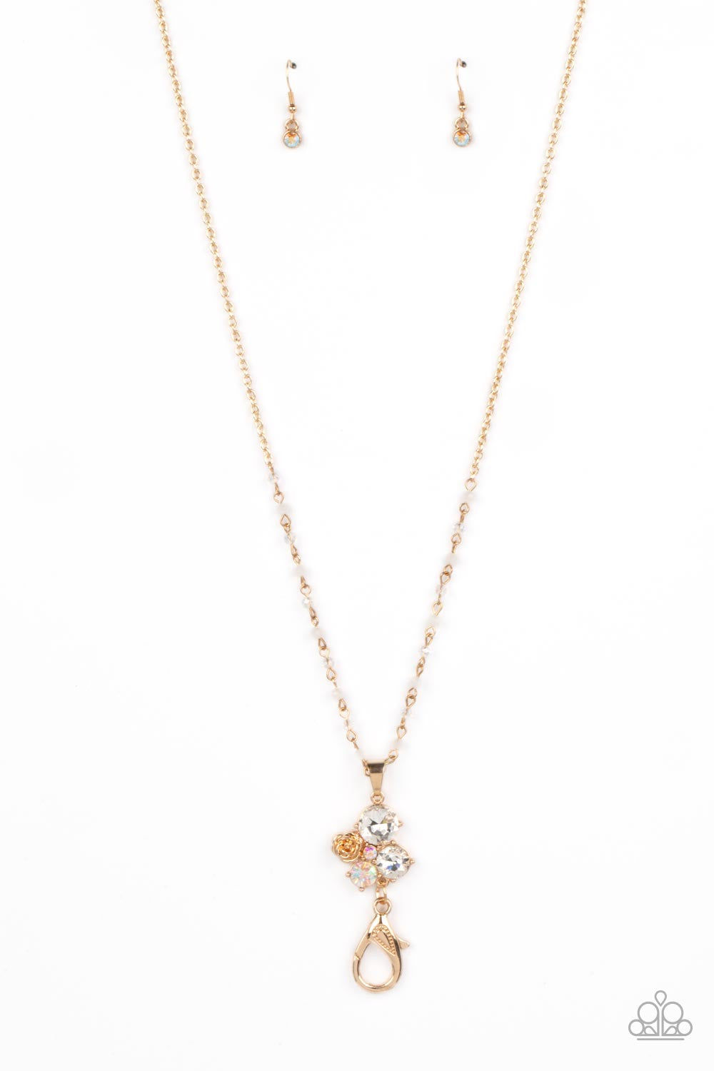 Paparazzi Rainbow Bloom - Gold Necklace