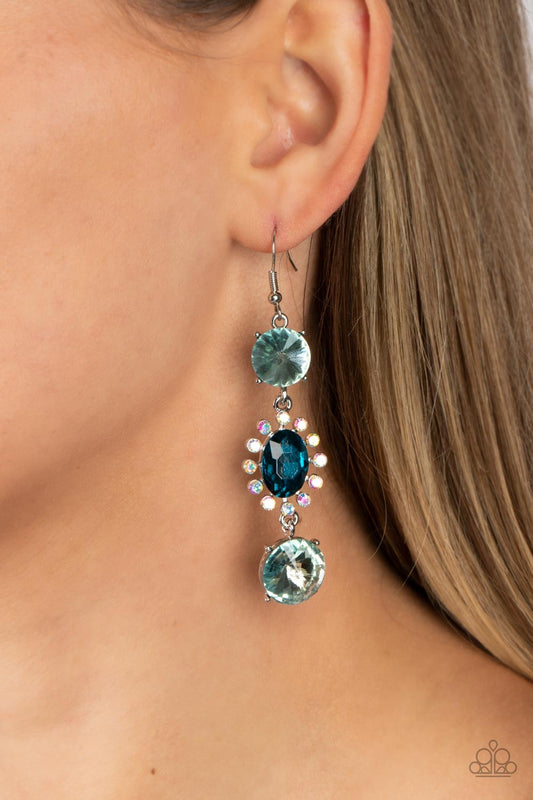 Paparazzi Magical Melodrama - Blue Earrings