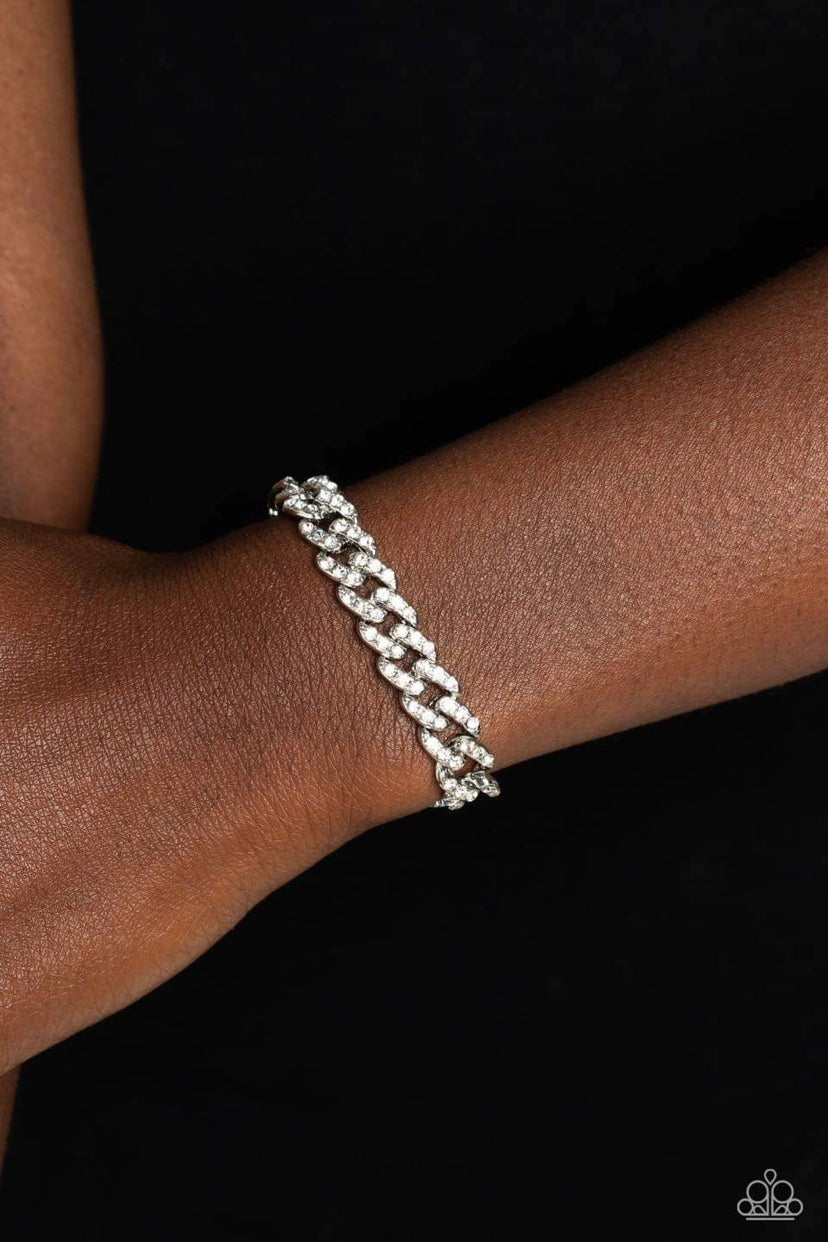 Mecca Metro- White Bracelet - Bling Jewelry