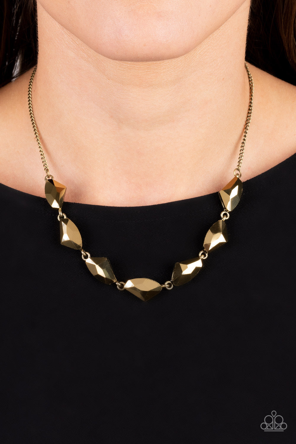 Paparazzi Raw Rapture - Brass Necklace