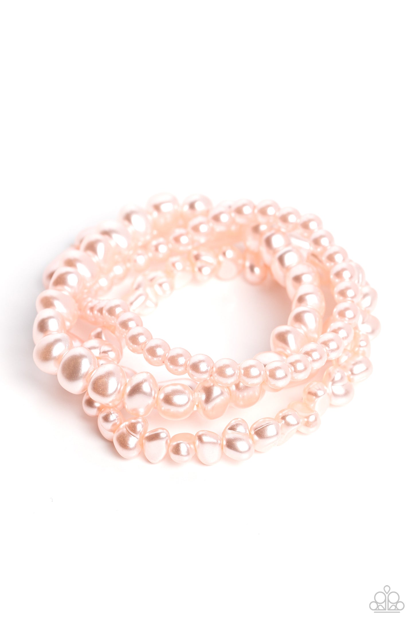 Paparazzi Gossip PEARL - Pink Bracelet