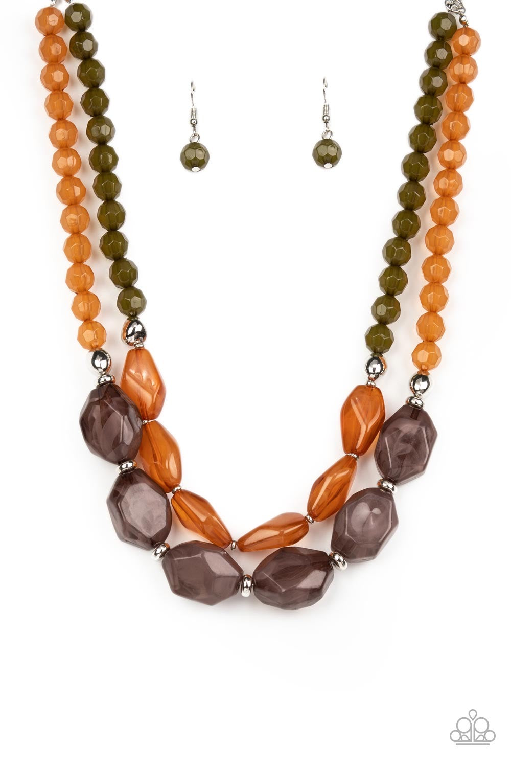 Paparazzi Tropical Trove - Multi Brown Necklace