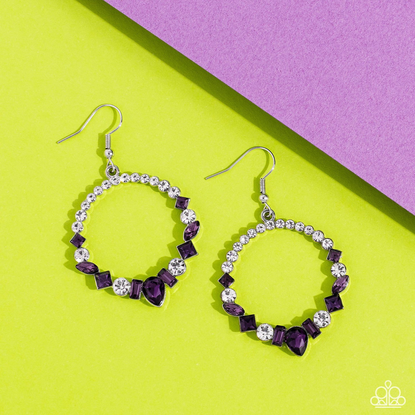 Paparazzi Revolutionary Refinement - Purple Earrings-Paparazzi Jewelry Images