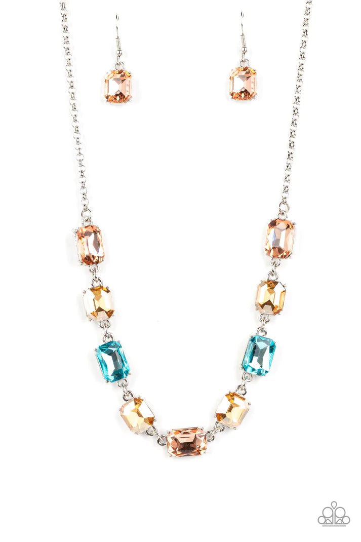 Paparazzi Emerald Envy - Multi Necklace