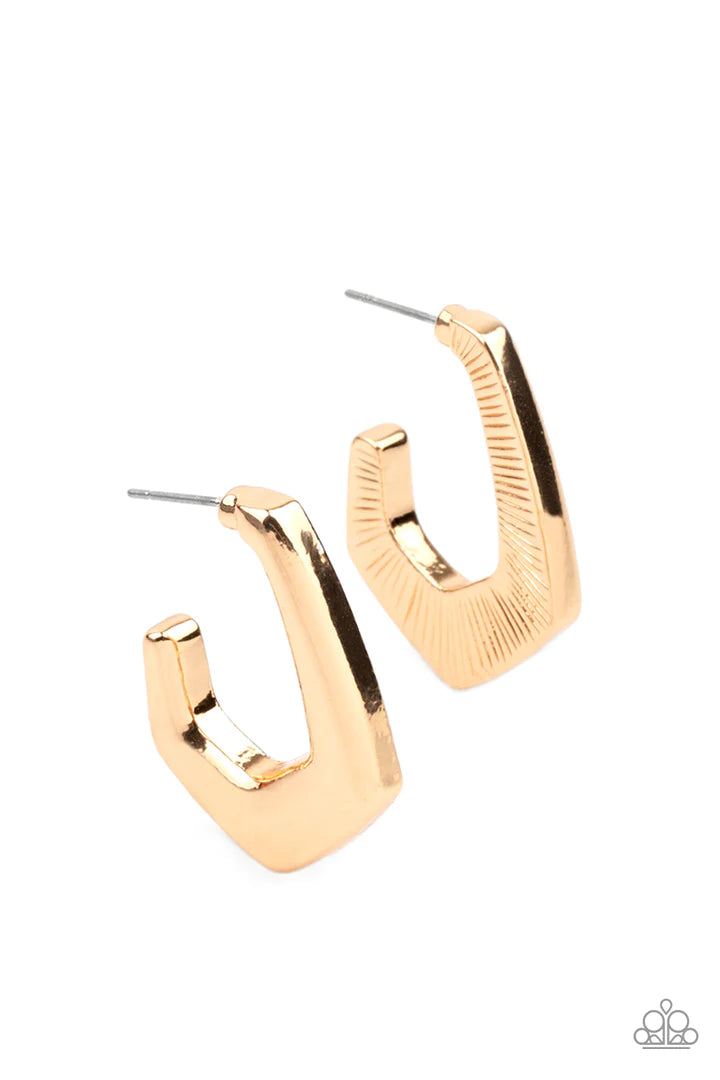 Paparazzi On The Hook Gold Hoop Earrings Paparazzi Jewelry Images 