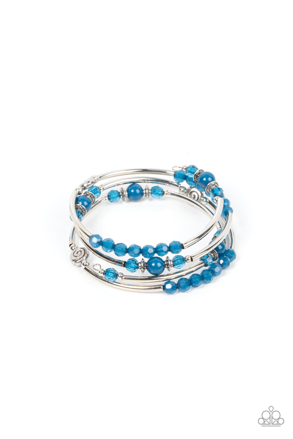 Paparazzi Whimsically Whirly - Blue Bracelet -Paparazzi Jewelry Images