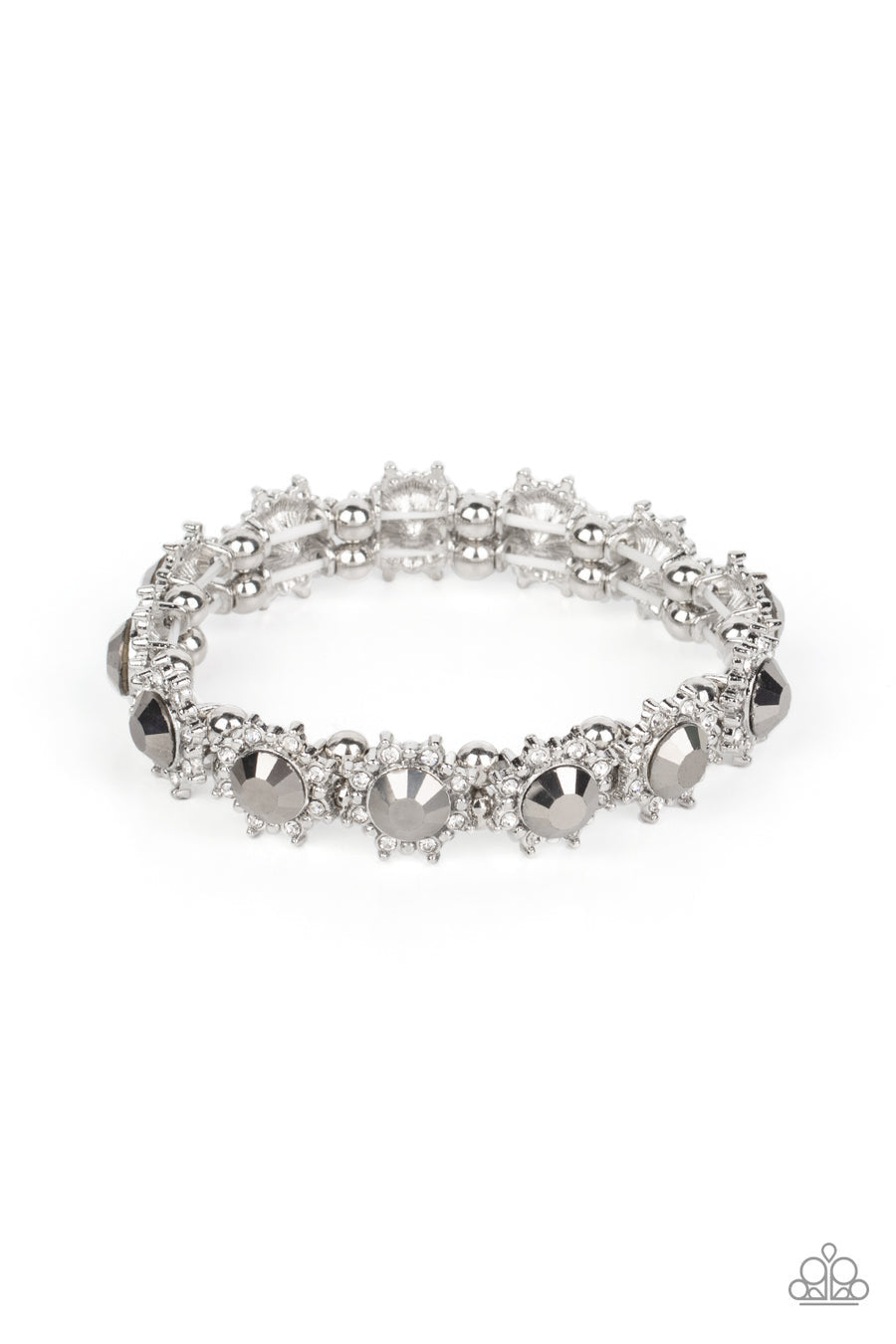 PAPARAZZI PRISMATIC PALACE SILVER BRACELET - A Finishing Touch Jewelry