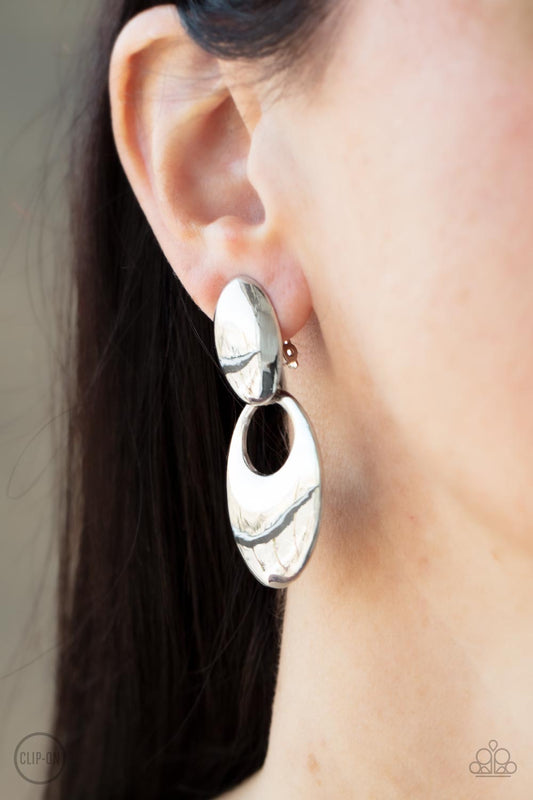 Paparazzi Urban Artistry - Silver Earrings