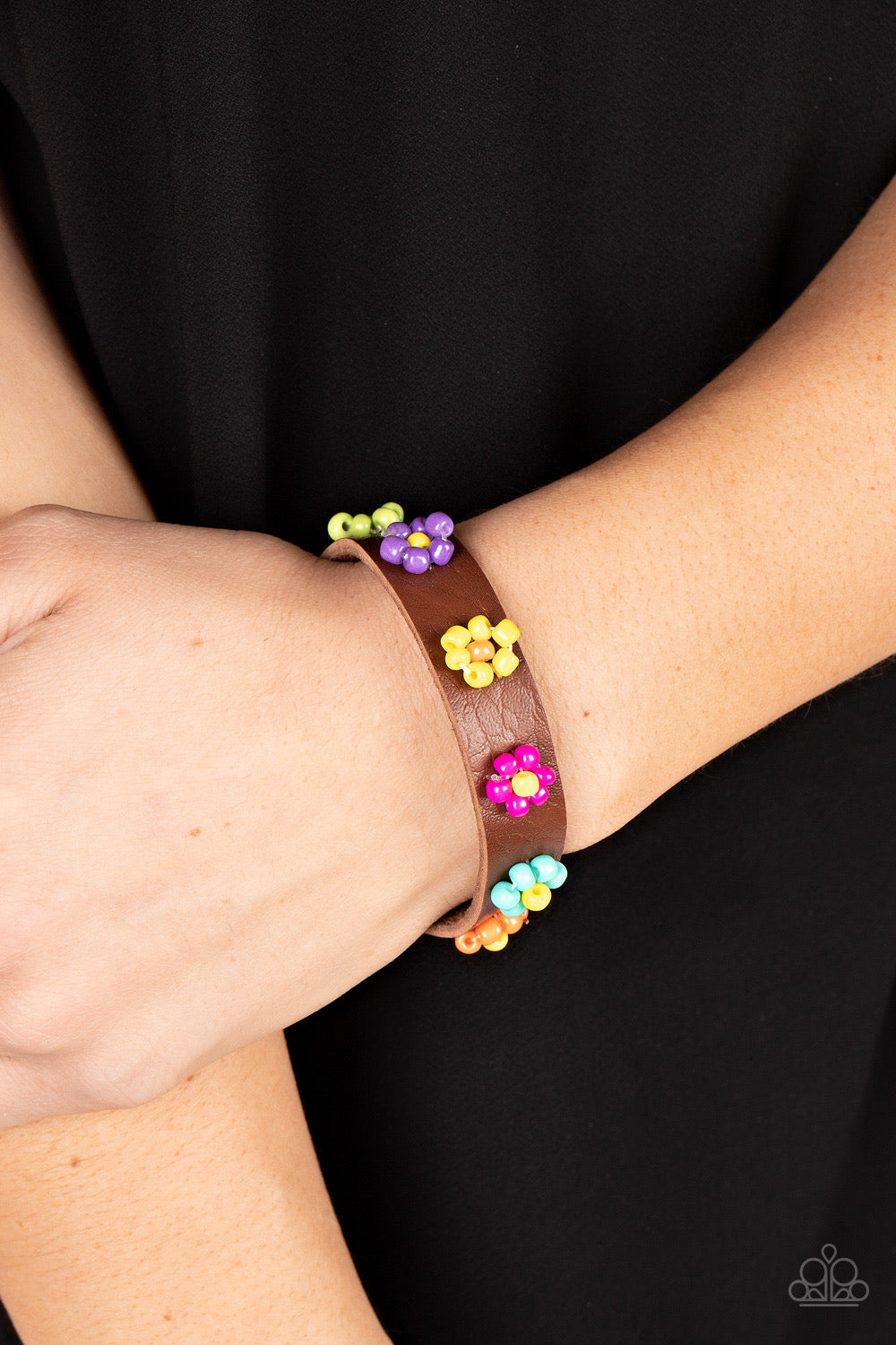 Paparazzi Flowery Frontier - Multi Bracelet- Paparazzi Jewelry 2023 Empower Me Pink Exclusive Paparazzi jewelry images