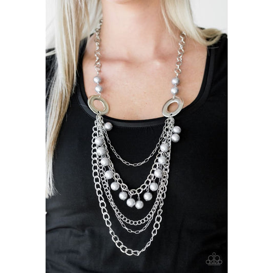 Paparazzi BELLES and Whistles Silver - A Finishing Touch 