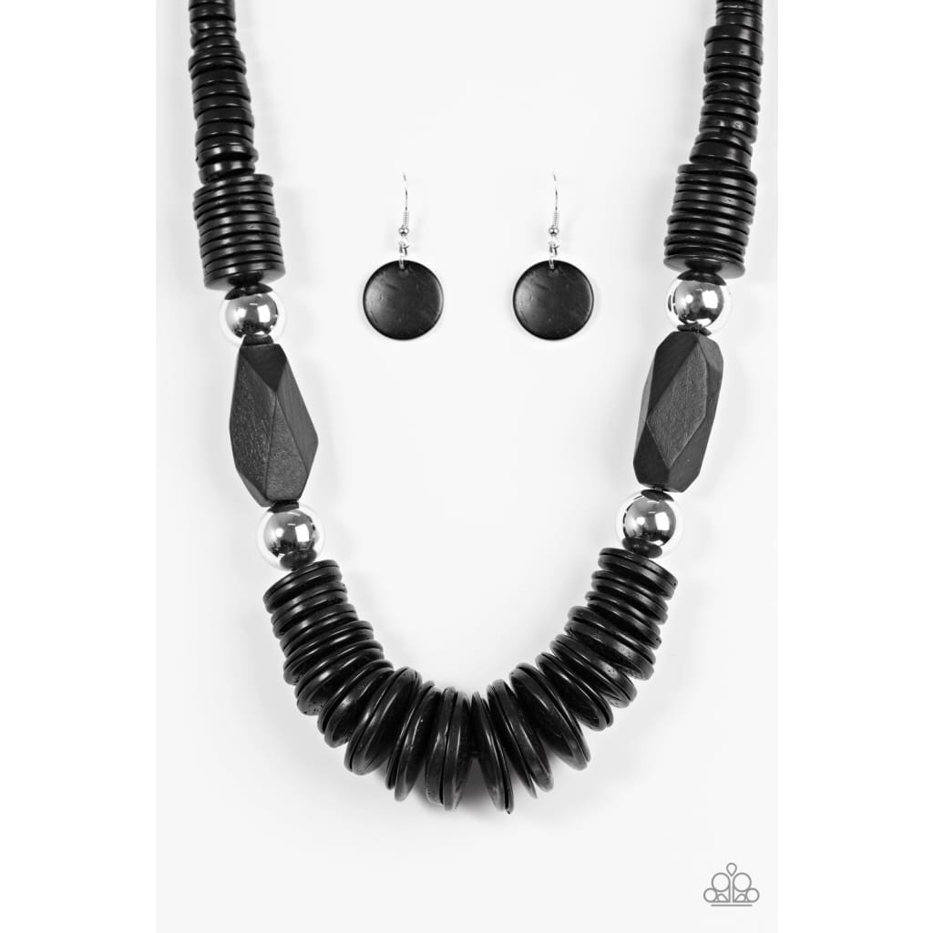 Paparazzi Boldly Belize - Black - A Finishing Touch 