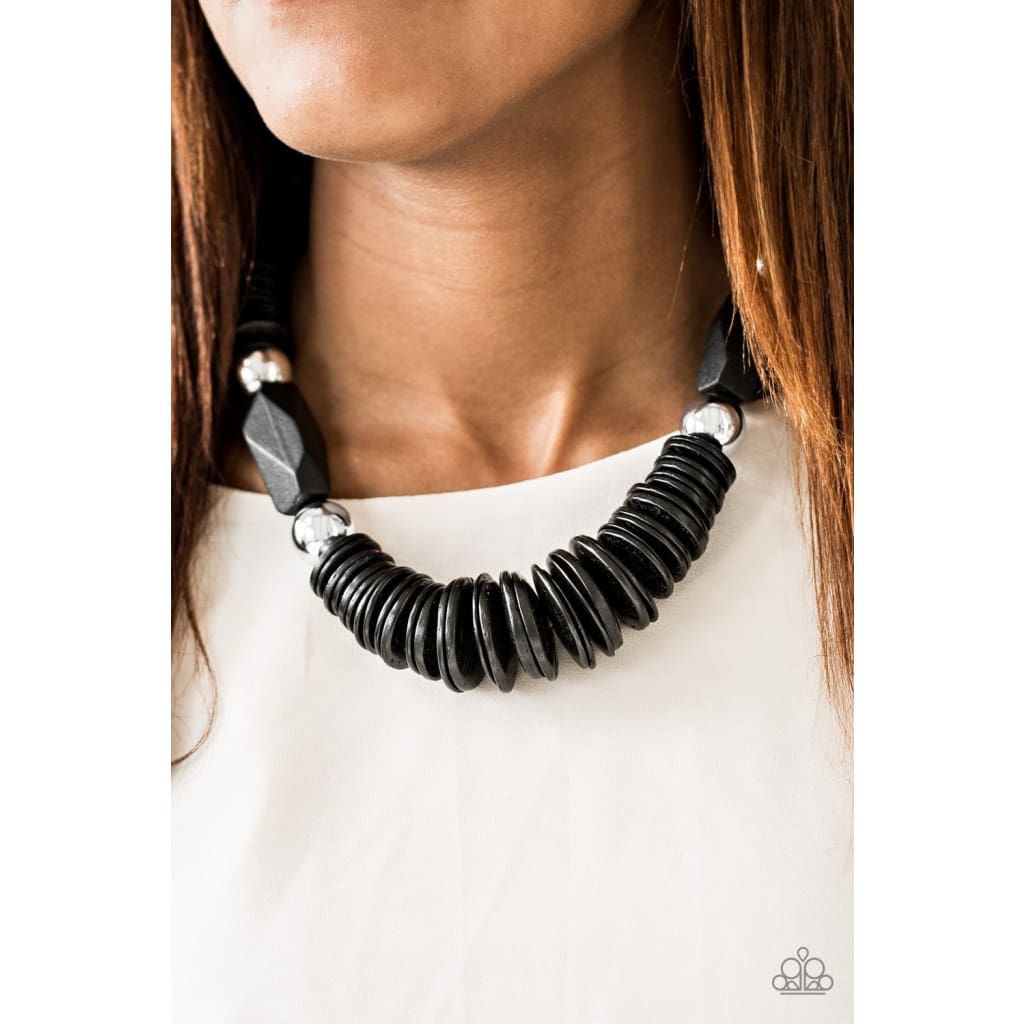 Paparazzi Boldly Belize - Black - A Finishing Touch 