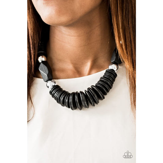 Paparazzi Boldly Belize - Black - A Finishing Touch 