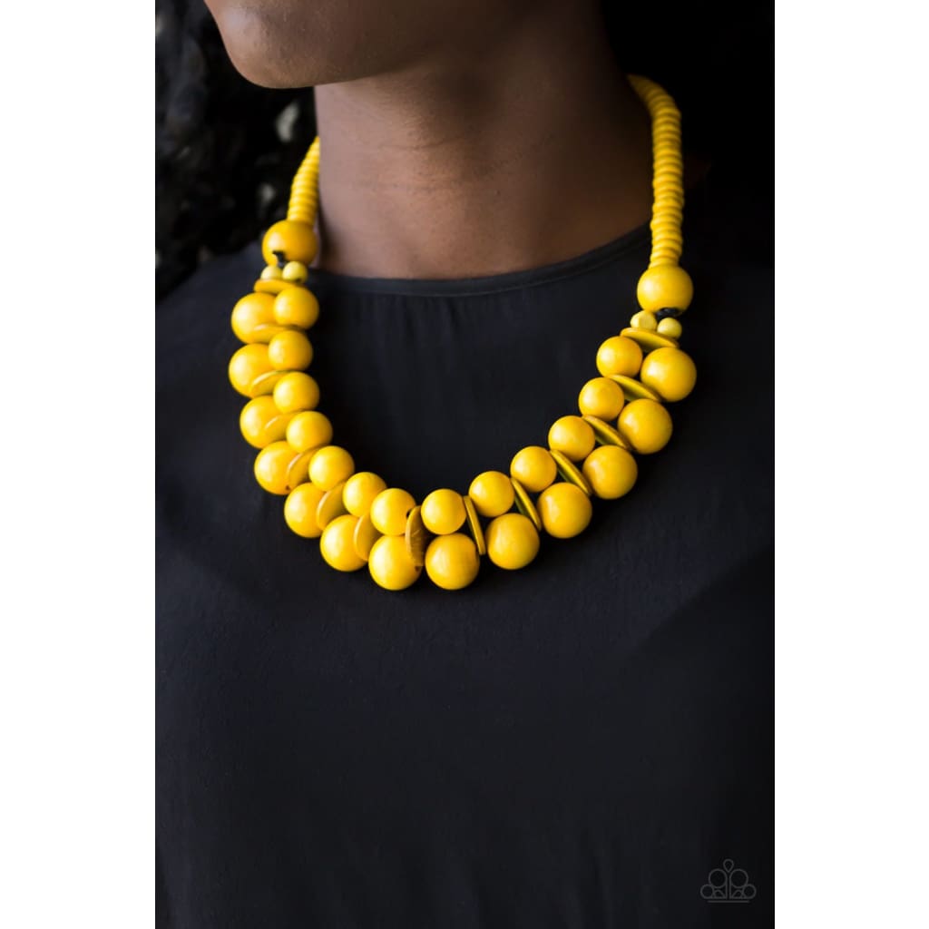 Paparazzi Caribbean Cover Girl - Yellow - A Finishing Touch 