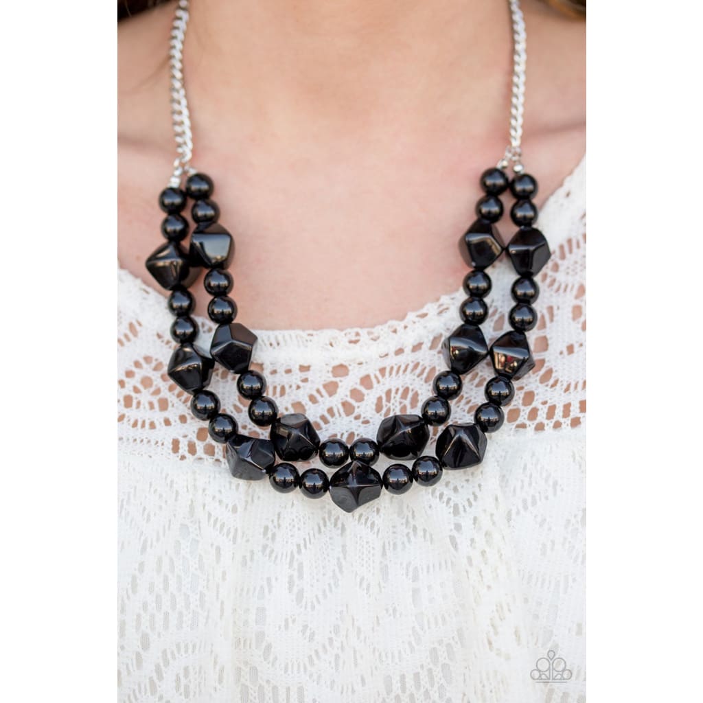 Paparazzi Galapagos Glam - Black - A Finishing Touch 