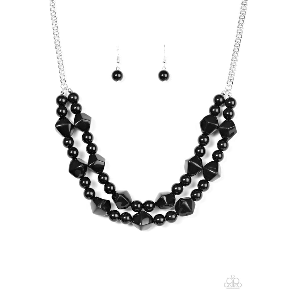 Paparazzi Galapagos Glam - Black - A Finishing Touch 