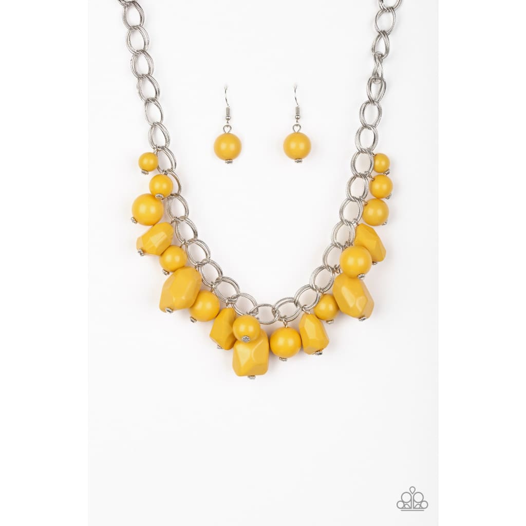 Paparazzi Gorgeously Globetrotter - Yellow - A Finishing Touch 