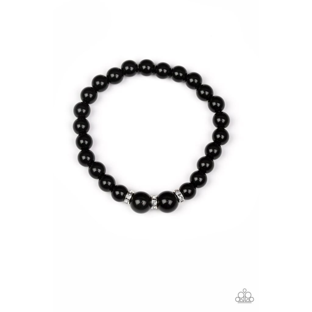 Paparazzi Radiantly Royal Black - A Finishing Touch 