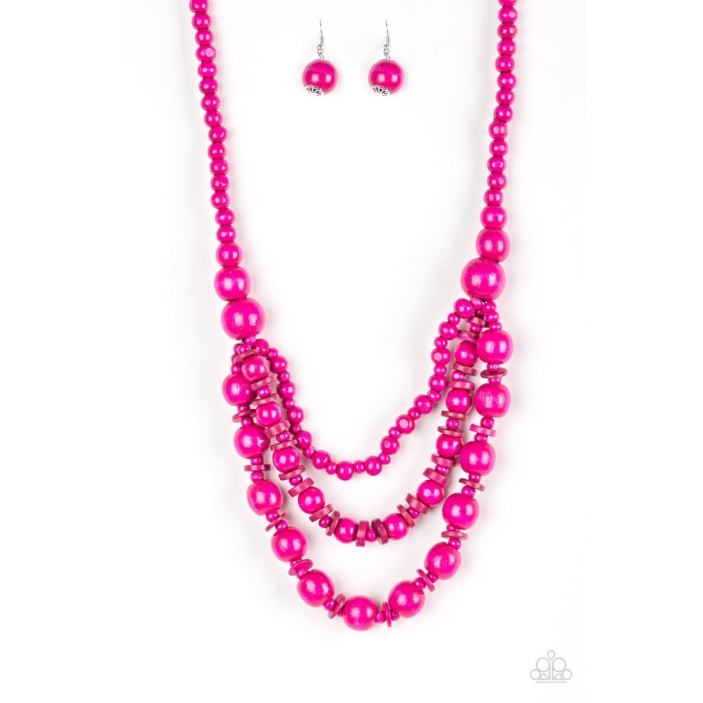 Paparazzi Rio Rainbows - Pink - A Finishing Touch 