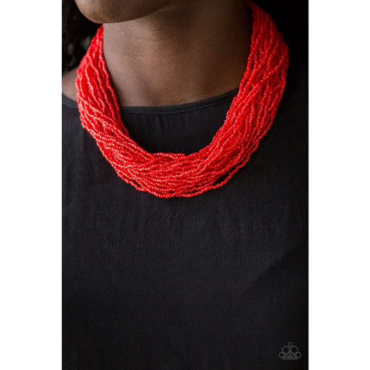 Paparazzi The Show Must CONGO On! Red - A Finishing Touch 