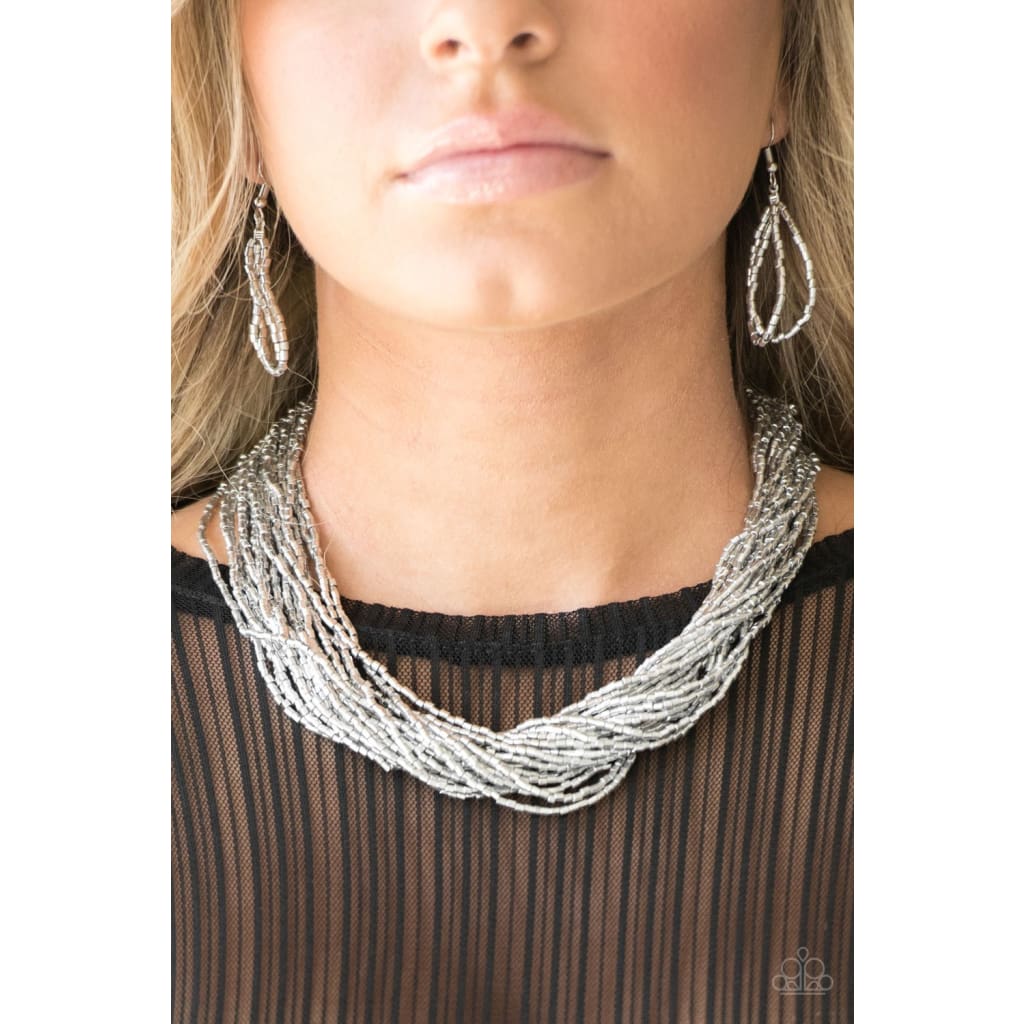 Paparazzi The Speed of STARLIGHT - Silver Necklaces - A Finishing Touch 
